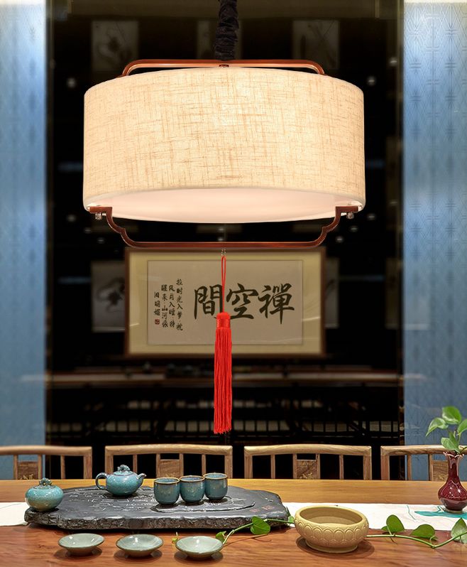 中式的辦公室裝修中，這燈飾裝修真的太好看了